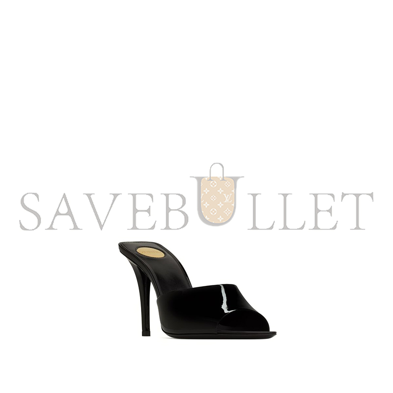YSL ROMY MULES IN PATENT LEATHER 8066691TV001000